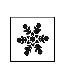 Šablóna Snehová vločka 8 ST532